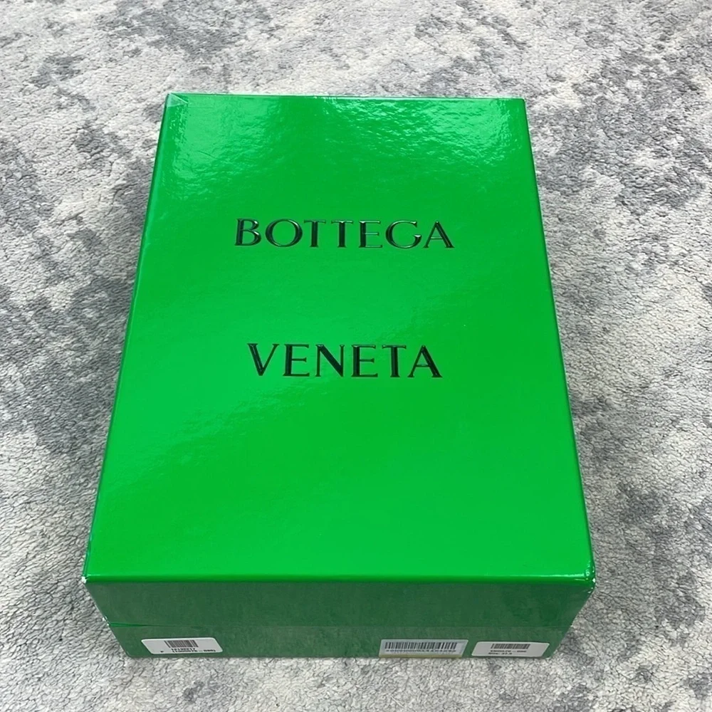 Bottega Veneta Shine Heeled Ankle Boots Rubber Rain Deep Teal Jade Sz 36